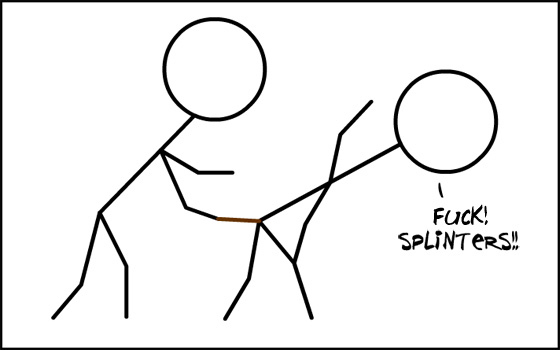 Never use a REAL stick